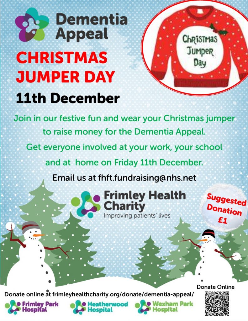 CHRISTMAS JUMPER DAY 2020 Frimley Health Charity