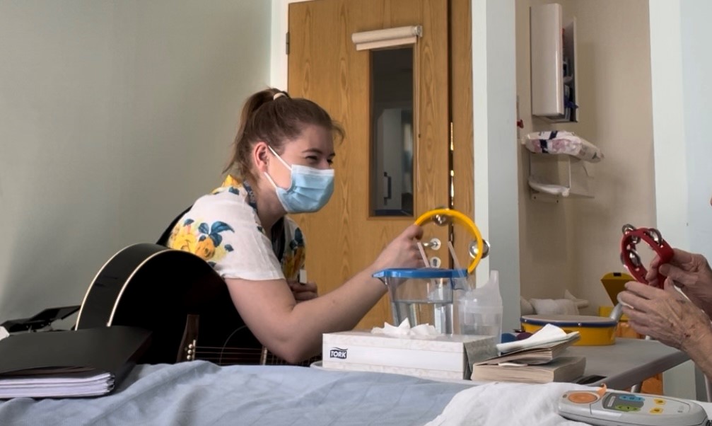 The difference our music therapist is making to dementia patients. Frimley Health Charity