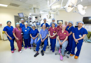 Surgical team at Frimley Park Hospital