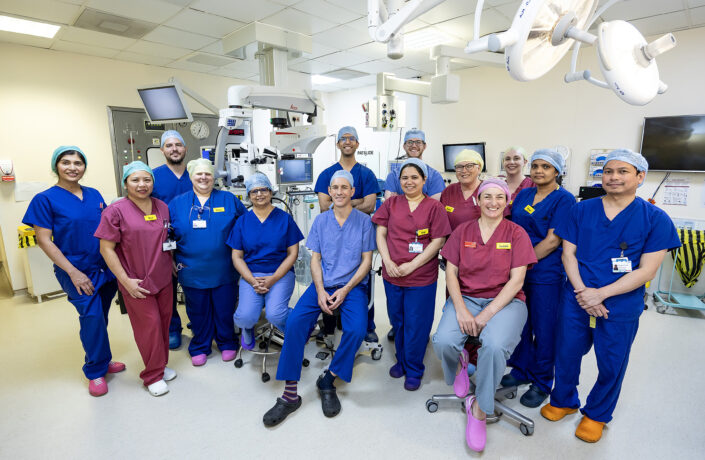 Surgical team at Frimley Park Hospital